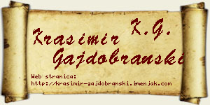 Krasimir Gajdobranski vizit kartica